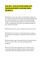 WGU D077 ACTUAL EXAM PAPER 2026 TESTED QUESTIONS AND SOLUTIONS GRADED A+