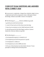 CGDR DCF EXAM QUESTIONS AND ANSWERS 100% CORRECT 2026 - DocMerit