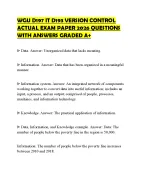 WGU D197 IT D193 VERSION CONTROL PAPER 2026 - DocMerit
