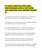 USI SAFETY CERTIFICATION LEVEL 1 PRACTICE EXAM ACTUAL TEST PAPER 2026 ...