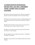 UX DESIGN INSTITUTE PROFESSIONAL DIPLOMA FINAL 2026 FINAL ASSESSMENT ...