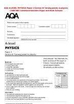 AQA A-LEVEL PHYSICS Paper 3 Section B Turning points in physics (7408 ...