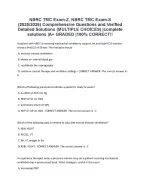 NBRC TMC Exam-Z Questions & Answers 2025–2026 | Verified Practice Test | A+ Exam Prep Guide