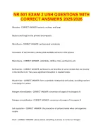 NR 501 EXAM 2 UNH QUESTIONS WITH CORRECT ANSWERS 20252026.