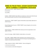 NIMS IS-700.B FINAL EXAM QUESTIONS WITH CORRECT ANSWERS 20252026.pdf