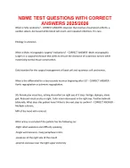 NBME TEST QUESTIONS WITH CORRECT ANSWERS 20252026.