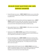 ZSCALER EXAM QUESTIONS AND 100- VERIFIED ANSWERS.
