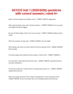 NCCCO test 1 (20252026) questions with correct answers rated A+.
