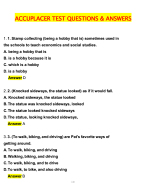 ACCUPLACER Test Exam Questions and Verified Answers 2025-2026//GRADE A+//TESTED & VERRIFIED