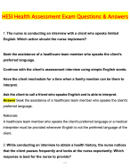 HESI Health Assessment Latest Update 2025/2026//GRADE A+// Verified