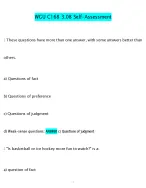 WGU C168 3.08 Self-Assessment 2026-2027 latest update 100% Tested & verified
