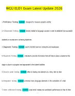 WGU ELO1 NEWEST 2026/2027 ACTUAL EXAM COMPLETE QUESTIONS AND CORRECT DETAILED ANSWERS (VERIFIED