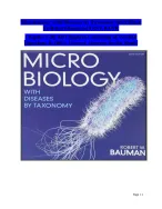 Microbiology with Diseases by Taxonomy 6th Edition by Robert Bauman| TEST BANK Chapter 1-26