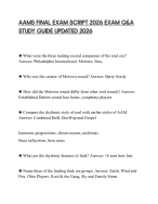 AAMS FINAL EXAM SCRIPT 2026 EXAM Q&A STUDY GUIDE UPDATED 2026