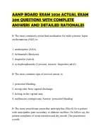 AANP BOARD EXAM 2026 200 QUESTIONS WITH COMPLETE ANSWERS AND DETAILED ...