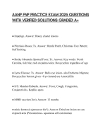 AANP FNP PRACTICE EXAM 2026 QUESTIONS WITH VERIFIED SOLUTIONS GRADED A+