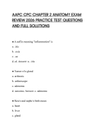 AAPC CPC CHAPTER 2 ANATOMY EXAM REVIEW 2026 PRACTICE TEST QUESTIONS AND FULL SOLUTIONS