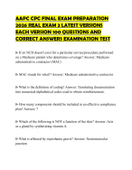 AAPC CPC FINAL EXAM PREPARATION 2026 REAL EXAM 3 LATEST VERSIONS