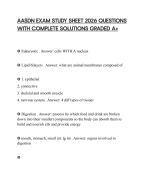 AASDN EXAM STUDY SHEET 2026 QUESTIONS WITH COMPLETE SOLUTIONS GRADED A+