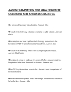 AASDN EXAMINATION TEST 2026 COMPLETE QUESTIONS AND ANSWERS GRADED A+