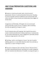ABAT EXAM PREPARATION QUESTIONS AND ANSWERS