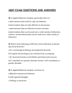 ABAT EXAM QUESTIONS AND ANSWERS