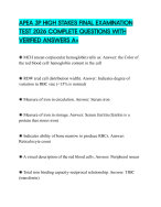 APEA 3P HIGH STAKES FINAL EXAMINATION TEST 2026 COMPLETE QUESTIONS WITH VERIFIED ANSWERS A+