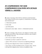 ATI COMPREHENSIVE TEST BANK COMPREHENSIVE EXAM PAPER WITH DETAILED VERIFIED A+ ANSWERS