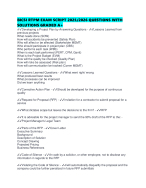 BICSI RTPM EXAM SCRIPT 2025/2026 QUESTIONS WITH SOLUTIONS GRADED A+