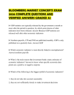 BLOOMBERG MARKET CONCEPTS EXAM 2026 COMPLETE QUESTIONS AND VERIFIED ANSWERS GRADED A+