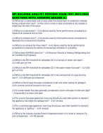 BPI BUILDING ANALYST REVISION EXAM TEST 2025/2026 QUESTIONS WITH ANSWERS GRADED A+