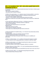 BPK 110 EXAMINATION TEST 2025/2026 QUESTIONS WITH ANSWERS RATED A+