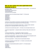 BPK 110 TEST PAPER 2025/2026 QUESTIONS WITH ANSWERS RATED A+