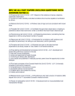 BPK 140 ALL PAST PAPERS 2025/2026 QUESTIONS WITH ANSWERS RATED A+