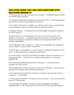 CAA STUDY GUIDE TEST 2025/2026 QUESTIONS WITH SOLUTIONS GRADED A+