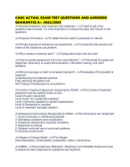 CADC ACTUAL EXAM TEST QUESTIONS AND ANSWERS GUARANTEE A+ 2025/2026