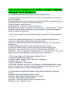 CAPA CERTIFICATION STUDY GUIDE 2025/2026 ANSWERS AND QUESTIONS GRADED A+