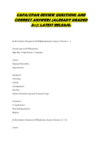 CAPA/CPAN REVIEW QUESTIONS AND CORRECT ANSWERS (ALREADY GRADED A+ ...