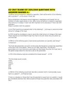 CCI CRAT EXAMS SET 2025/2026 QUESTIONS WITH ANSWERS MARKED A+ - DocMerit