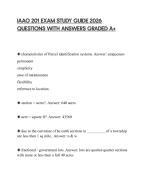 IAAO 201 EXAM STUDY GUIDE 2026 QUESTIONS WITH ANSWERS GRADED A+