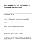IBEC EXAMINATION TEST 2026 COMPLETE QUESTIONS AND SOLUTIONS