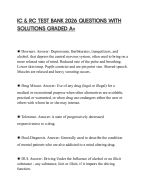 IC & RC TEST BANK 2026 QUESTIONS WITH SOLUTIONS GRADED A+