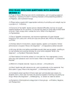 CPCE EXAM 2025/2026 QUESTIONS WITH ANSWERS GRADED A+ - DocMerit