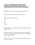 CPESC COMPREHENSIVE EXAM 2026 QUESTIONS WITH SOLUTIONS GRADED A+