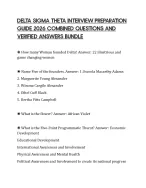 DELTA SIGMA THETA INTERVIEW PREPARATION GUIDE 2026 COMBINED QUESTIONS ...