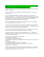 DERIVATIVE CLASSIFICATION PRACTICE EXAM 2025/2026 QUESTIONS AND ANSWERS GUARANTEE A+