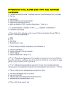 DIVEMASTER FINAL PAPER QUESTIONS AND ANSWERS 2025/2026