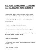 DIVEMASTER COMPREHENSIVE EXAM SCRIPT 2026 FULL SOLUTION TESTED QUESTIONS