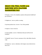 DMACC CNA FINAL PAPER 2026 QUESTIONS WITH SOLUTIONS GUARANTEED PASS