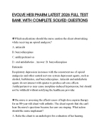 EVOLVE HESI PHARM LATEST 2026 FULL TEST BANK WITH COMPLETE SOLVED QUESTIONS